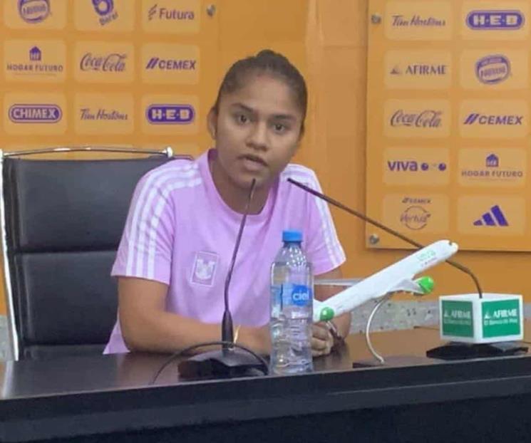 Me emociona jugar ante Rayadas: Belén Cruz de Tigres Femenil