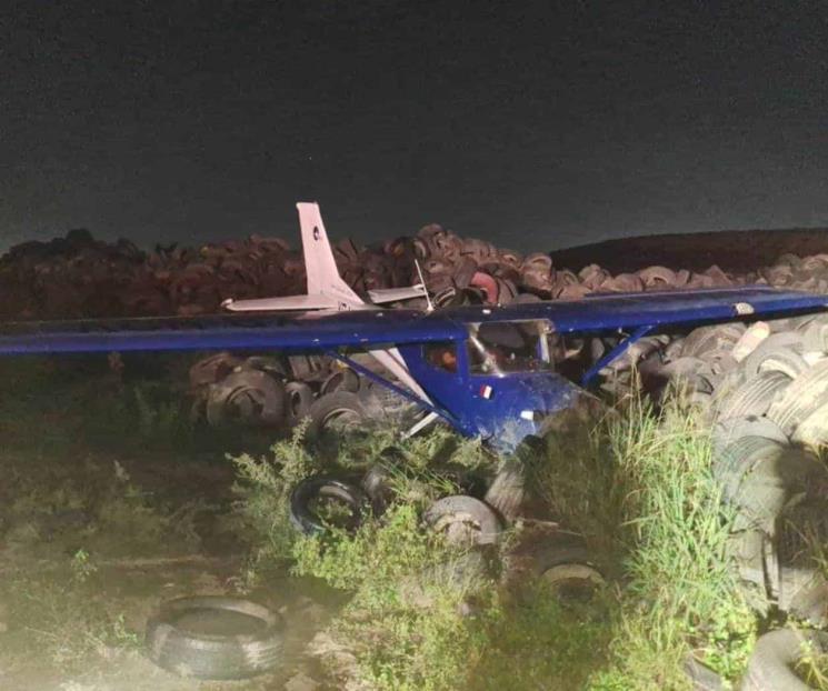 Aterriza avioneta de emergencia