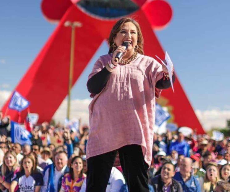 Falso que elección presidencial esté decidida: Xóchitl Gálvez