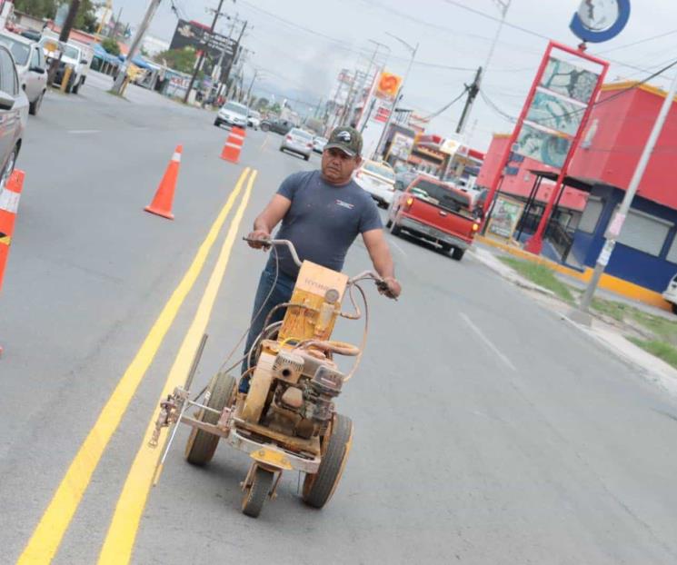 Repavimentan 2 mil metros cuadrados de avenida principal de Juárez