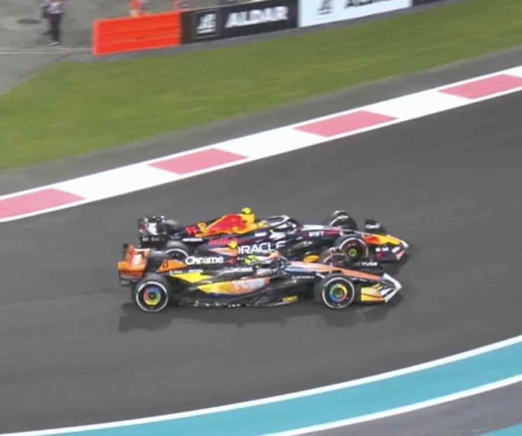 Checo Pérez me quiso chocar: Lando Norris
