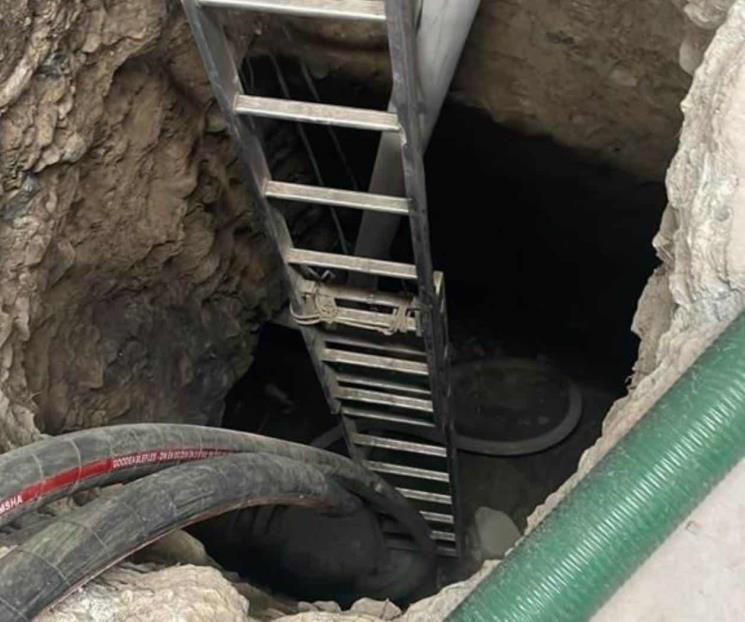 Descubren tomas clandestinas dentro de túnel en SC Descubren tomas clandestinas dentro de túnel en SC