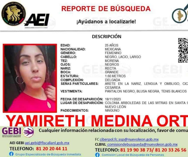 Emiten alerta de búsqueda por desaparecidas