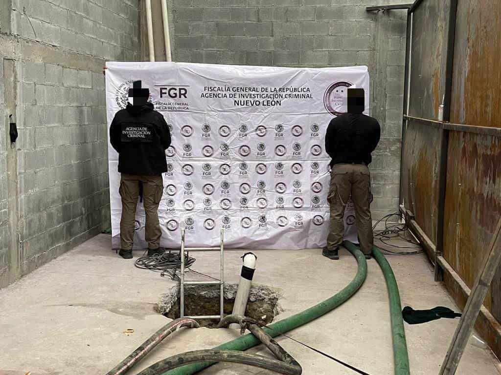 El hallazgo y clausura de dos tomas clandestinas de combustible dentro de un túnel de 13 metros y el aseguramiento de equipo de sustracción, fue el resultado de un cateo realizado en Santa Catarina por la Fiscalía General de la República (FGR), a través de la Fiscalía Especializada de Control Regional (FECOR), en su Delegación Nuevo León.