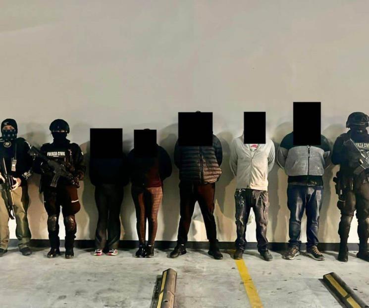 Caen cinco con armas y droga en García