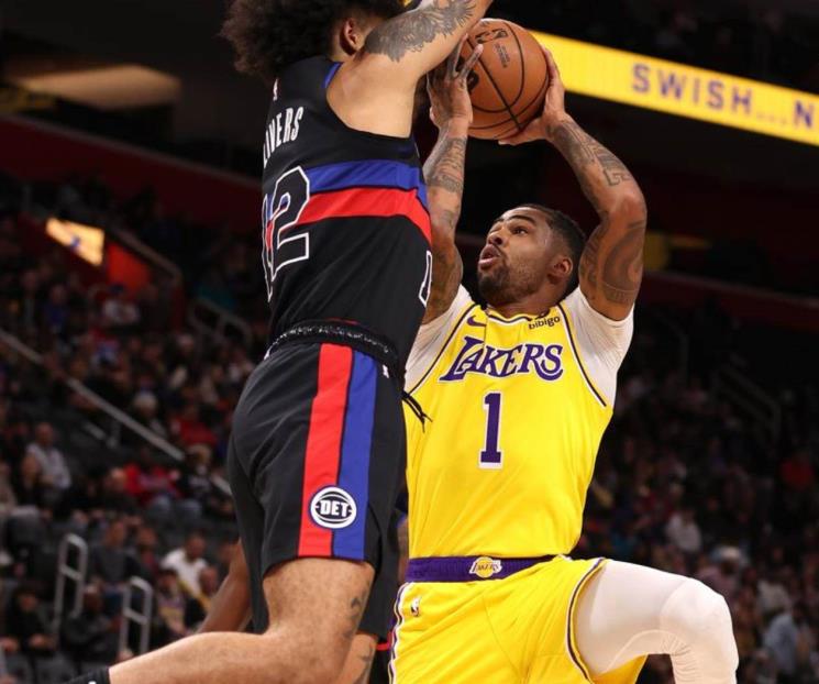 Lakers brillan y vencen a los Pistones de Detroit