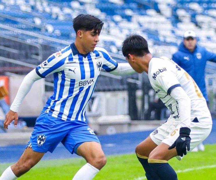 Empata Rayados Sub-18 con Pumas en la final de ida de la Liga MX