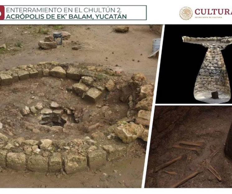 INAH halla 2 individuos en Ek’ Balam en salvamento arqueológico