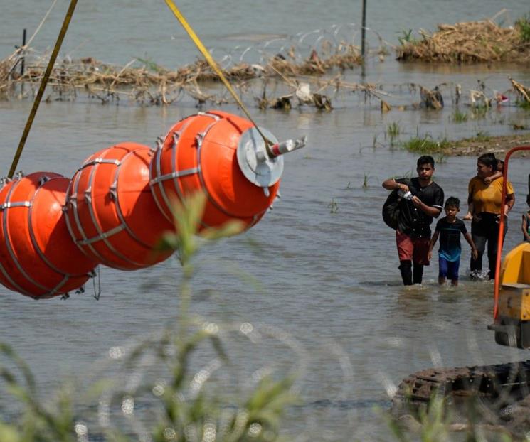 Celebra México orden a Texas para retirar el muro flotante Celebra México orden a Texas para retirar el muro flotante