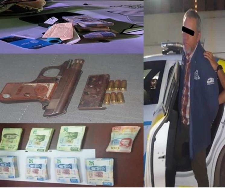 Cae con arma y cartuchos en operativo antialcohol