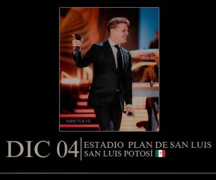 Concierto de Luis Miguel en San Luis Potosí está en suspenso
