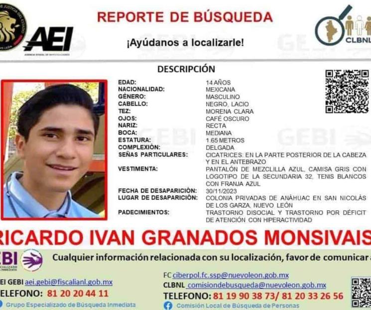 Desaparece estudiante de secundaria en San Nicolás