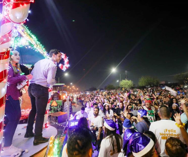 Organizarán  en Pesquería siete desfiles navideños