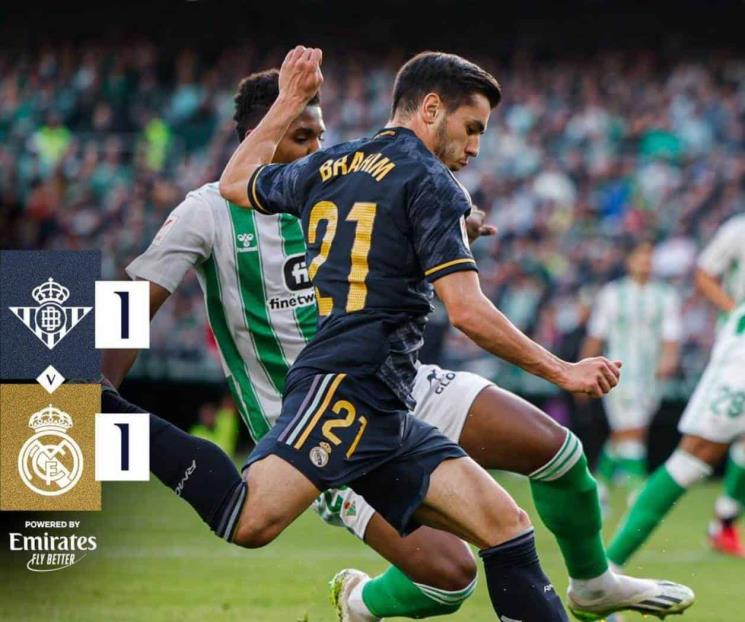 Empata Real Madrid con el Betis