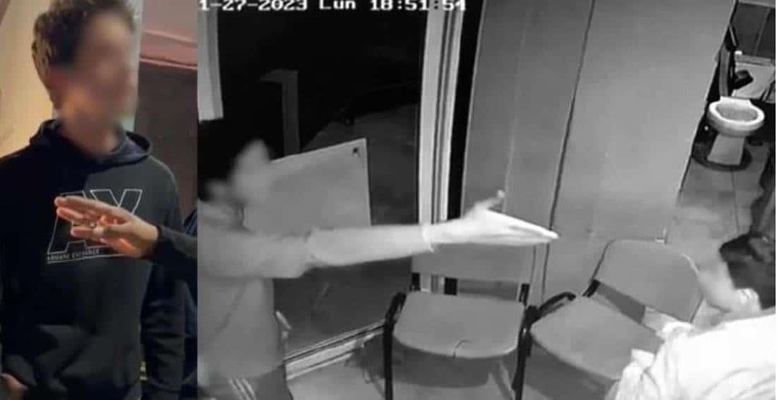 Vinculan a proceso a joven que golpeó a guardia de seguridad