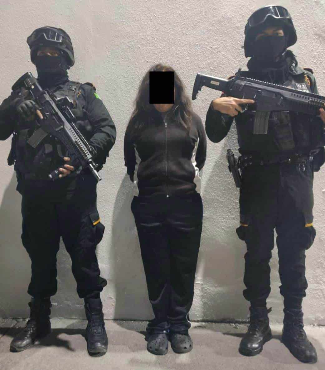 Una presunta vendedora de estupefacientes fue detenida en lo alto de la zona sur, a quien le aseguraron dos armas largas abastecidas.