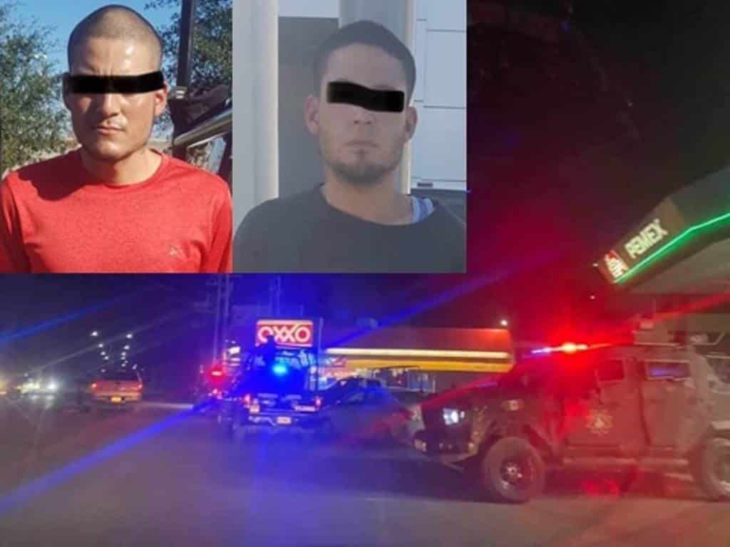 En un trabajo de investigación por elementos de Fuerza Civil, se logró arrestar a dos jóvenes, que están relacionados con varios asaltos a una cadena comercial de tiendas de conveniencia, en el municipio de Linares.