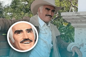 Sorprende estatua hiperrealista de Vicente Fern&aacute;ndez