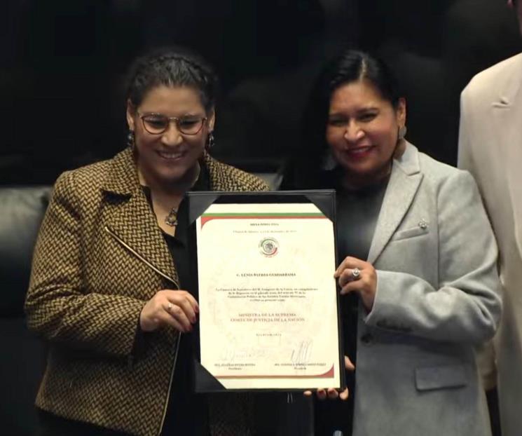 Lenia Batres toma protesta en el Senado como ministra de la Corte