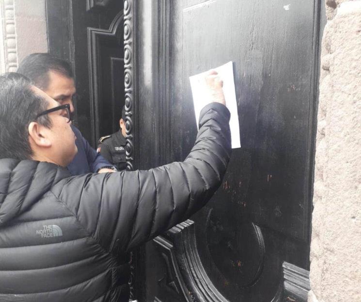 Dejan actuarios en Palacio de Gobierno resolución sobre fondo
