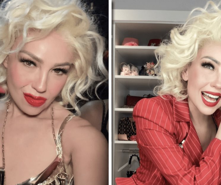 Thalía se transforma en Madonna para su concierto en Nueva York