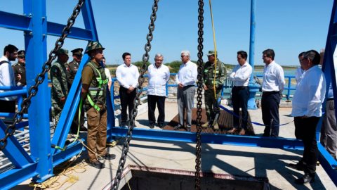 Llega AMLO a NL para inaugurar de nuevo Acueducto El Cuchillo II