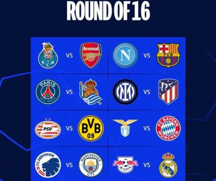 Se definen cruces de Octavos de la Champions