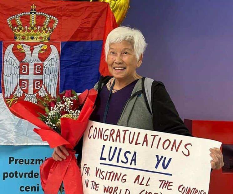 Luisa Yu, la mujer de 79 años que conoce 193 países del mundo