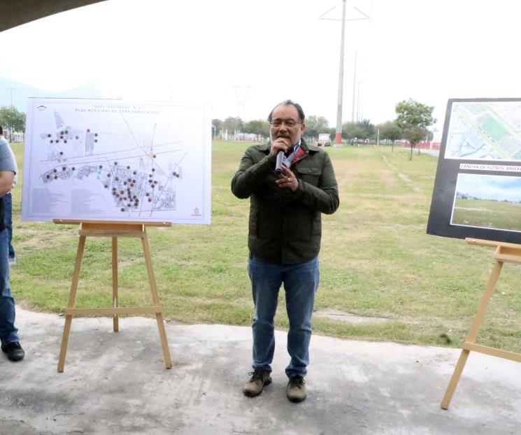 Anuncia Escobedo construcción de nuevo campo de futbol americano