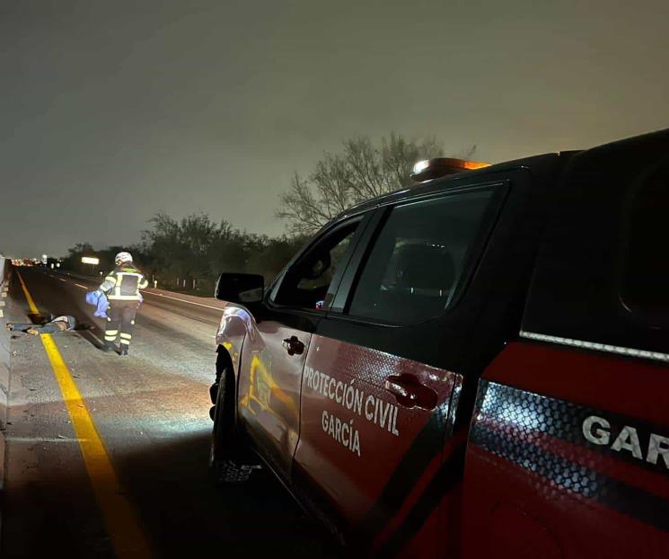 Muere arrollado en García