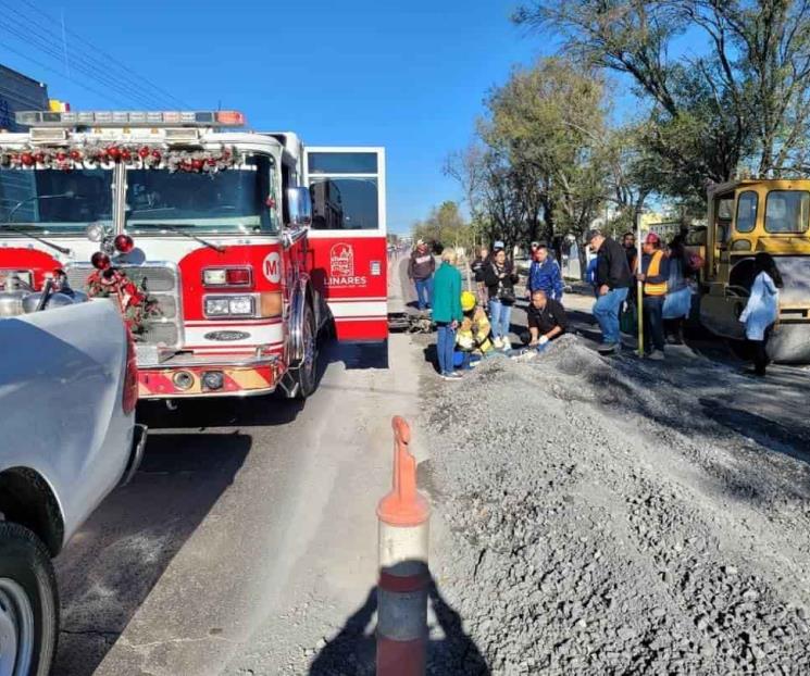 Resulta motociclista herido en choque