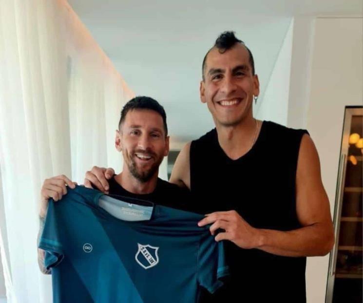 Presume Nahuel foto con Messi