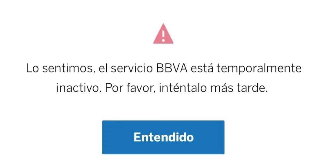 Reportan fallas en aplicación de BBVA