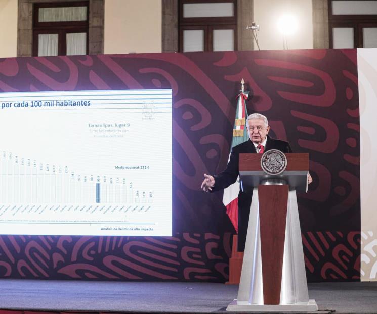Ha disminuido la violencia en el Guadalupe-Reyes, asegura AMLO