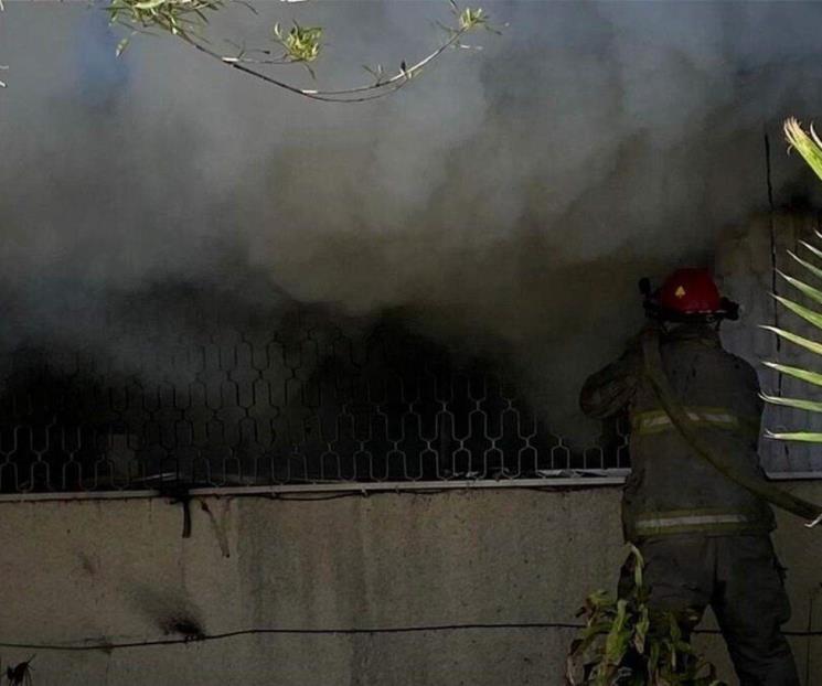 A un día de iniciar las clases, se incendia kínder en Escobedo