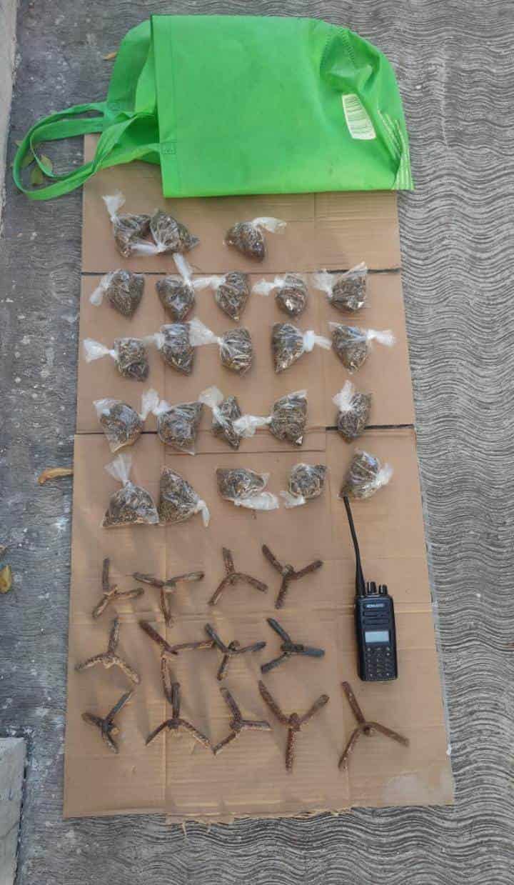 Un joven detenido el lunes en Sabinas Hidalgo en posesión de droga, poncha llantas y una radio frecuencia, fue vinculado a proceso por la Fiscalía General de Justicia de Nuevo León.