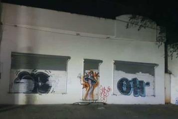 Detienen a pareja por realizar pintas