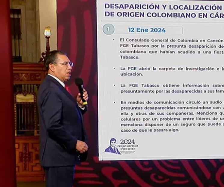 Colombianas presuntamente secuestradas en Tabasco serán deportadas Colombianas presuntamente secuestradas en Tabasco serán deportadas