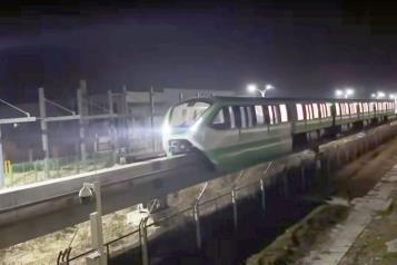 Comienzan pruebas de monorriel en China