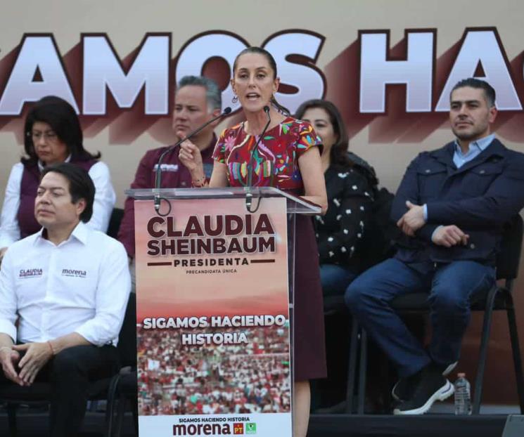 Llegamos unidos, fuertes y victoriosos: Sheinbaum
