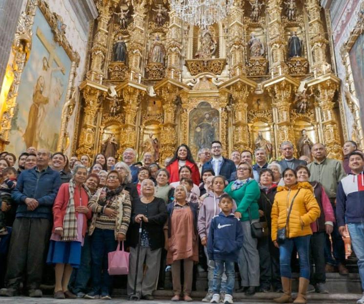 Entrega Cultura restauración de templo de San Francisco, en Tlaxcala