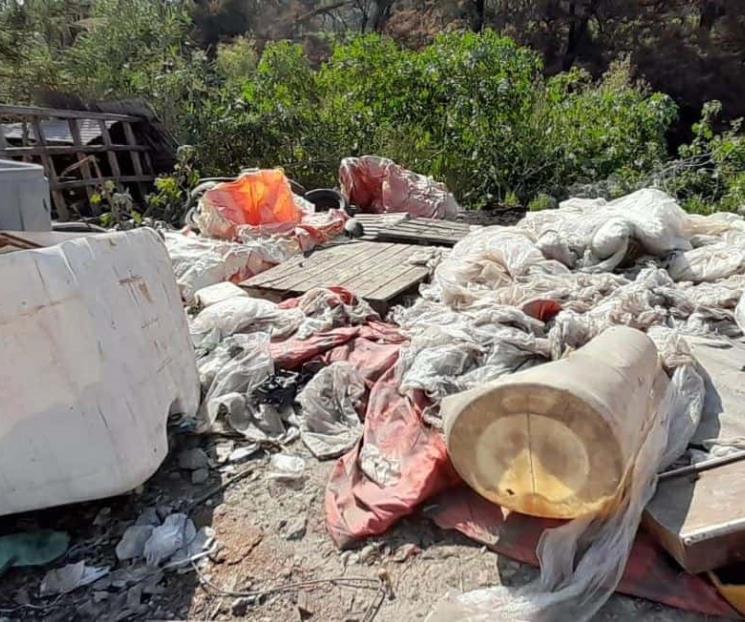 Suspenden quema de basura en río La Silla