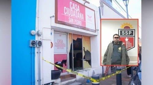 Vandaliza oficinas de MC en San Pedro