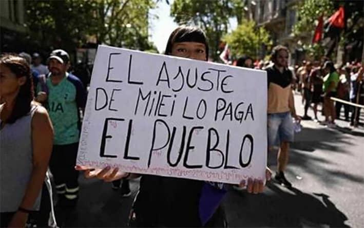 Considera Milei que huelga en Argentina es un gran “sinsentido