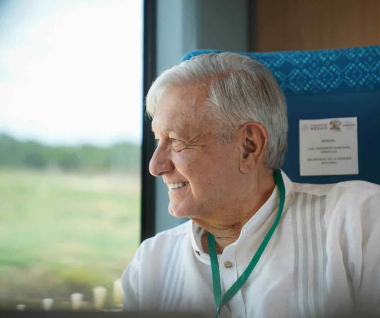 Dice AMLO que el Tren Maya estará terminado hasta abril o mayo