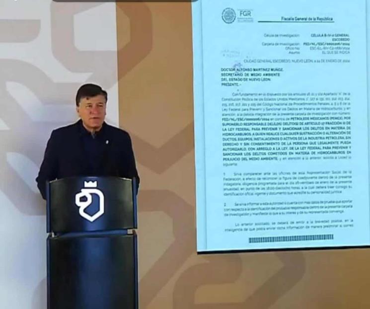 Avanza denuncia vs Refinería en FGR; Fiscalía de NL la refiere