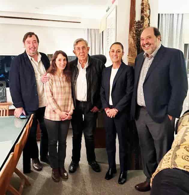 Visita Sheinbaum a Cuauhtémoc Cárdenas