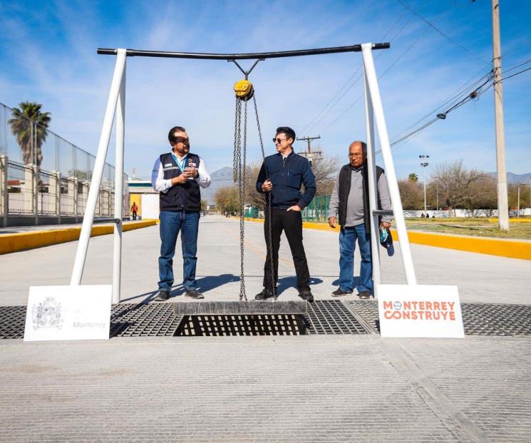 Llega drenaje pluvial a colonia Luis Echeverría