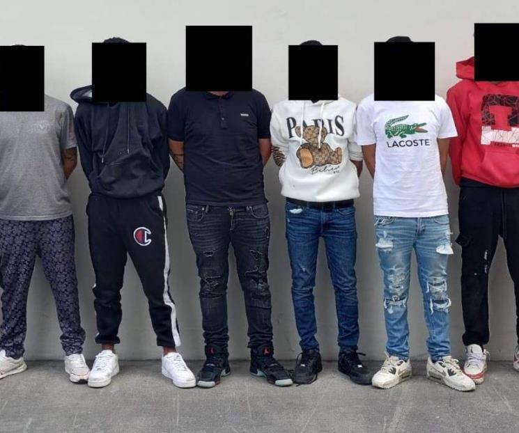 Capturan a 9; decomisan armas y droga