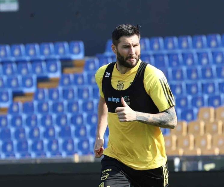 Entrena Gignac y podría jugar contra Pumas